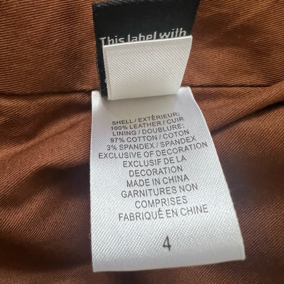 Diane von Furstenberg women vintage leather jacket size 4 - Picture 7 of 10